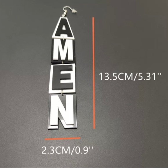 Amen Earrings - Picture 2 of 2